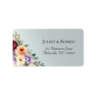 Spring Wildflowers Return Address Label
