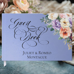 Spring Wildflowers - Sky Blue Guest Book