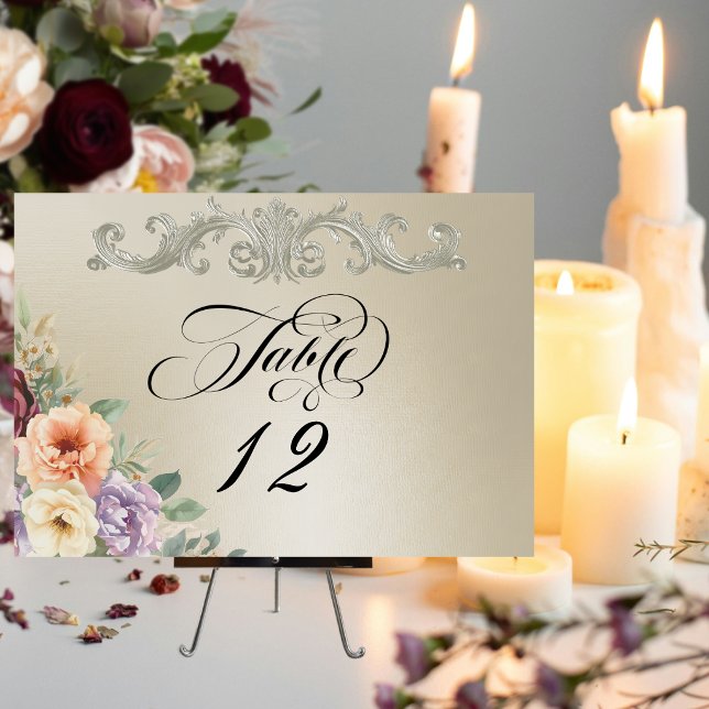 Spring Wildflowers - Wheat Table Number (Creator Uploaded)