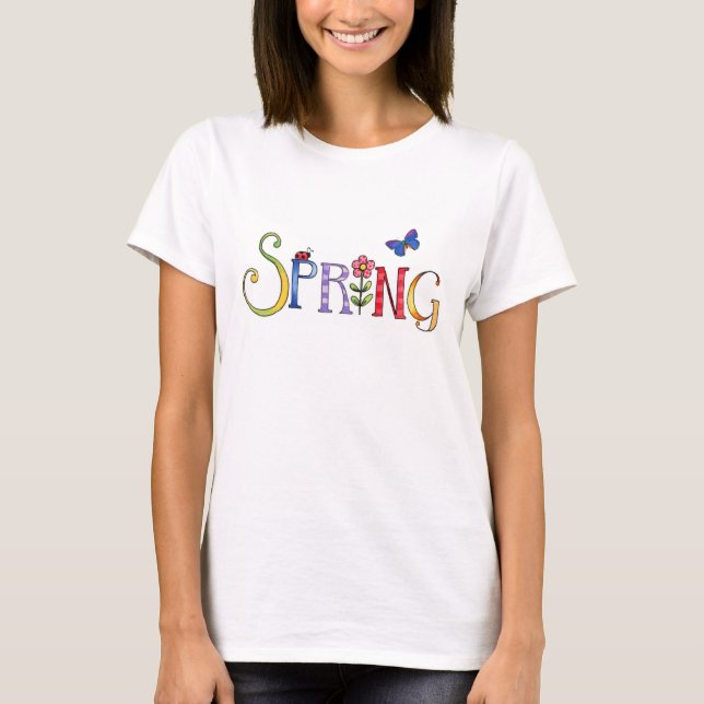 Spring Women's Basic T-Shirt (Front)