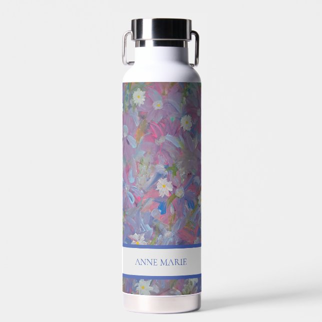 Spring Wonderland Floral Custom Water Bottle (Front)