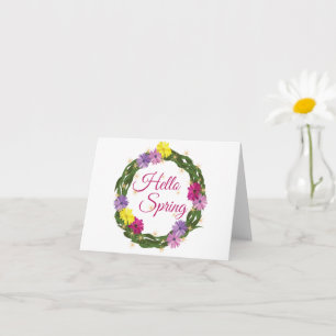 Spring Wreath Card