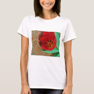 Spring yellow and Red Tulip T-Shirt