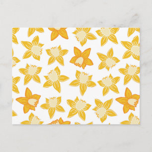 Spring Yellow Daddodil Postcard