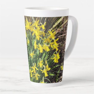 Spring Yellow Daffodils Latte Mug