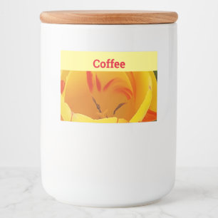 Spring Yellow Tulip Food Label