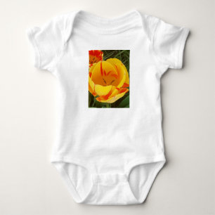 Spring Yellow Tulips Baby Bodysuit