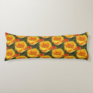 Spring Yellow Tulips Body Cushion