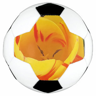 Spring Yellow Tulips Football Soccer Ball