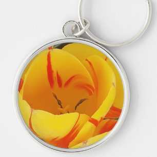 Spring Yellow Tulips Key Ring