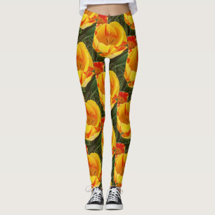 Spring Yellow Tulips Leggings