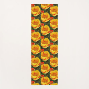 Spring Yellow Tulips Yoga Mat