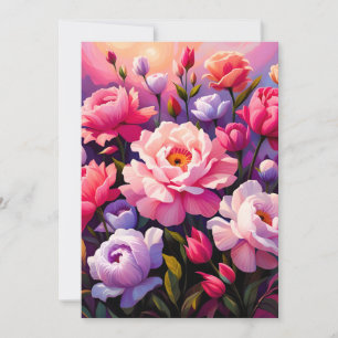 Spring Zen Sunrise Pink Blossom Garden Announcement
