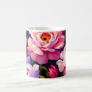 Spring Zen Sunrise Pink Blossom Garden Coffee Mug