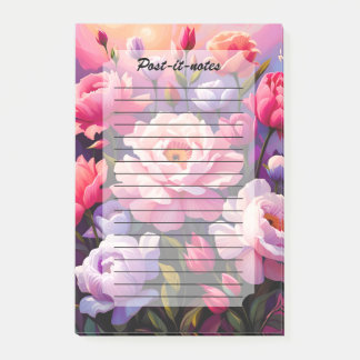 Spring Zen Sunrise Pink Blossom Garden Post-it Notes