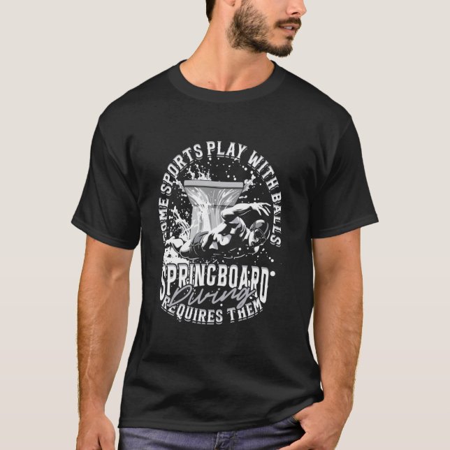 Springboard Diving Freediving T-Shirt (Front)