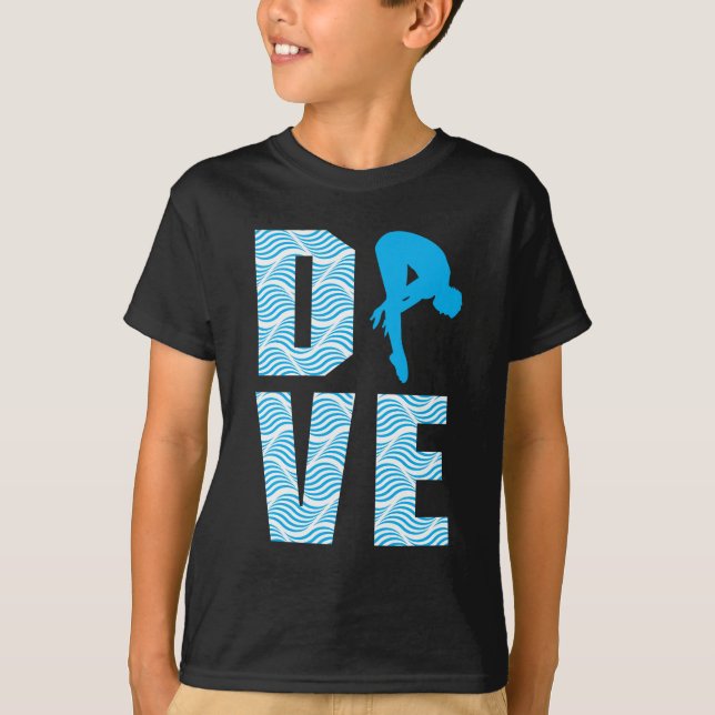 Springboard Diving Gift Diver Platform Springboard T-Shirt (Front)