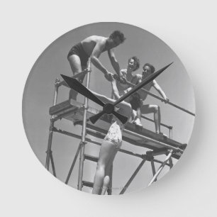 Springboard Round Clock