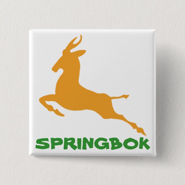 Springbok 15 Cm Square Badge (Front)