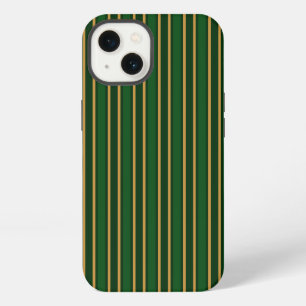 Springbok green and gold candy stripes Case-Mate i iPhone 13 Case