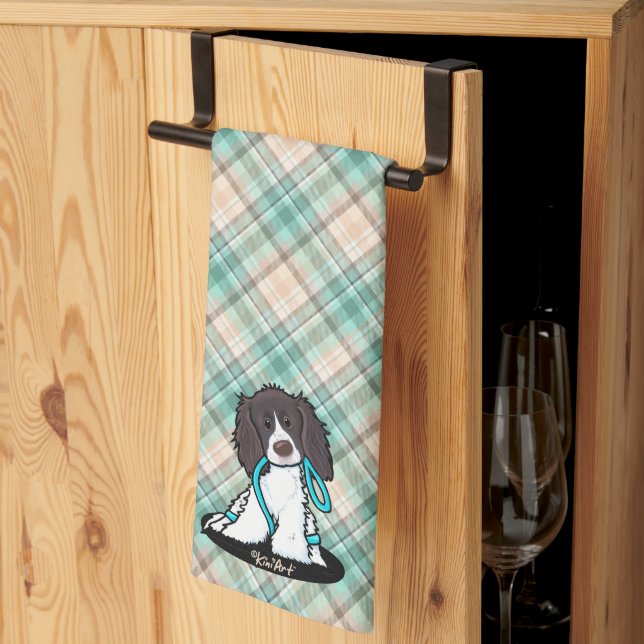 Springer Spanie Marina Plaid Kitchen Towel (Thirds Fold)