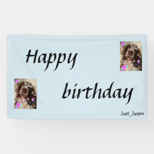Springer spaniel birthday banner. banner