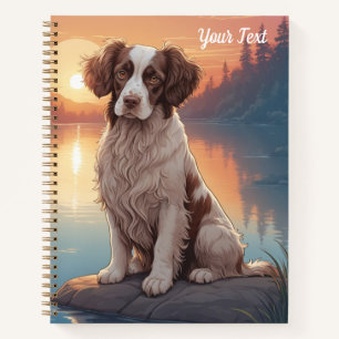 Springer Spaniel by Lake Notebook