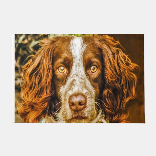 Springer Spaniel Dog. Doormat (Front)