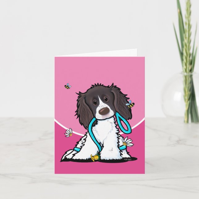 Springer Spaniel Greeting Card (Front)