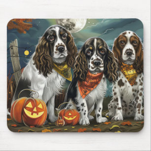 Springer Spaniel Halloween Spooky Mouse Pad