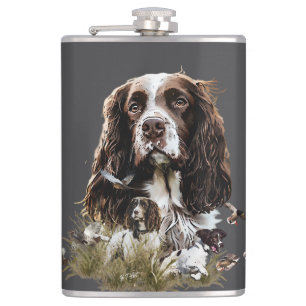 Springer Spaniel Hip Flask