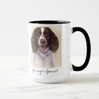 Springer Spaniel Painted in Watercolour Mug