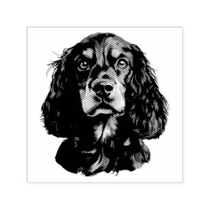Springer Spaniel Pet Dog Animal Art Self-inking Stamp