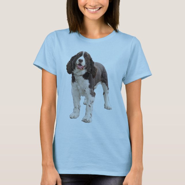 Springer Spaniel Standing T-Shirt (Front)