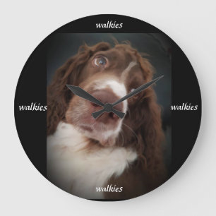 Springer spaniel wall clock