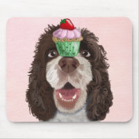Springer Spaniel with Cupcake 2