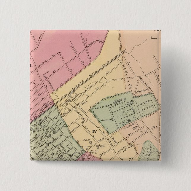 Springfield 15 Cm Square Badge (Front)