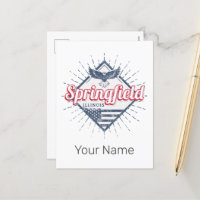 Springfield City Illinois United States Retro USA