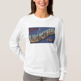 Springfield, Illinois - Large Letter Scenes T-Shirt