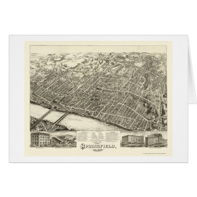 Springfield, MA Panoramic Map - 1875 (Front Horizontal)