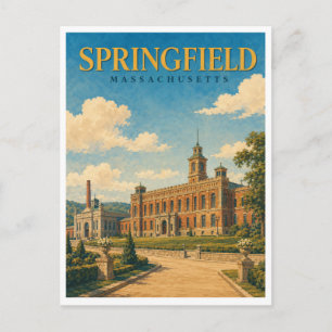 Springfield Massachusetts Armoury GeoSaga Postcard