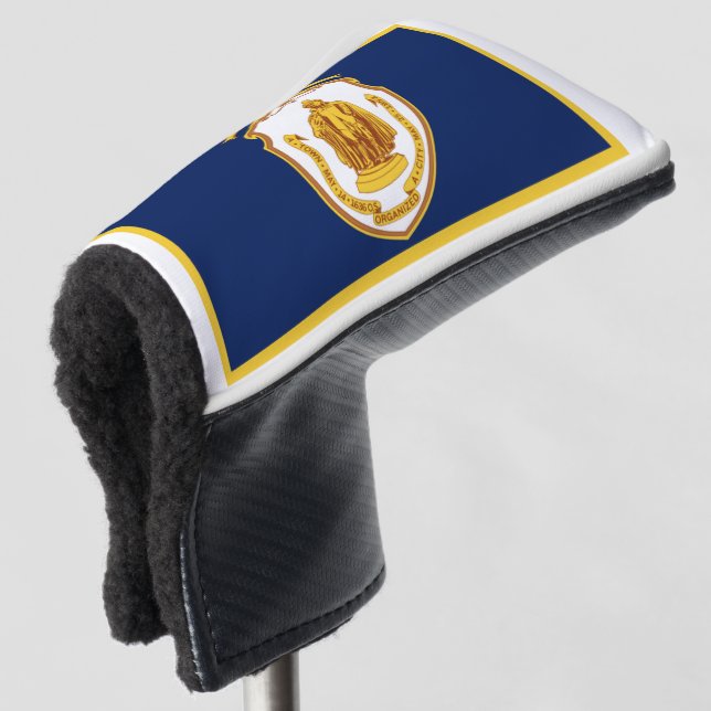 Springfield (Massachusetts) city flag Golf Head Cover (3/4 Front)