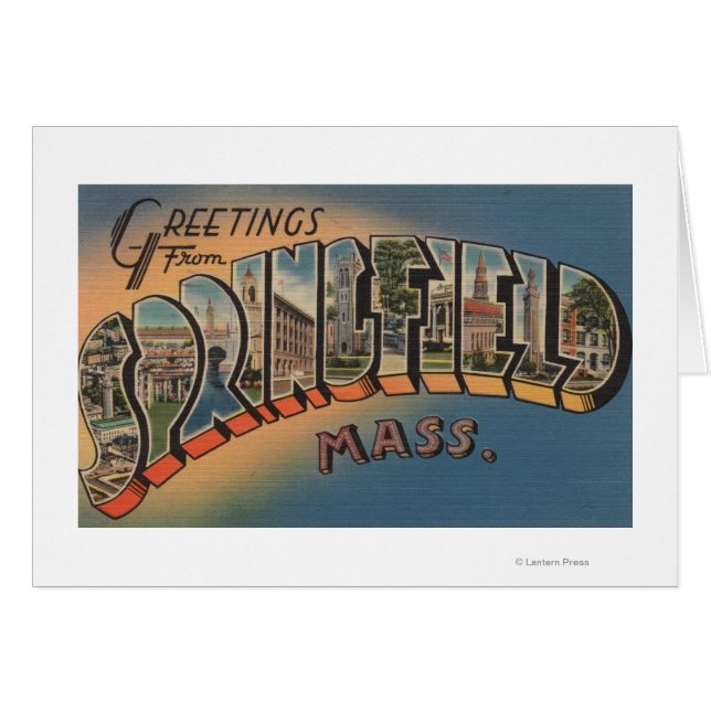 Springfield, Massachusetts - Large Letter 2 (Front Horizontal)