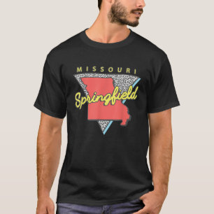 Springfield Missouri Retro Triangle MO City T Shir T-Shirt