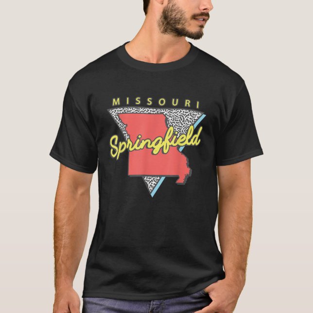 Springfield Missouri Retro Triangle MO City T Shir T-Shirt (Front)
