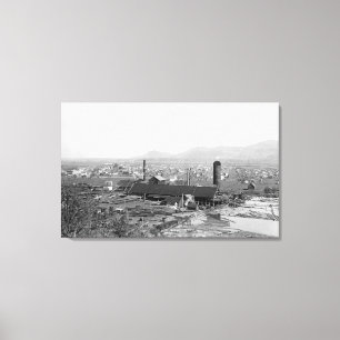 Springfield, OR Town View and Lumber Mills Canvas Print