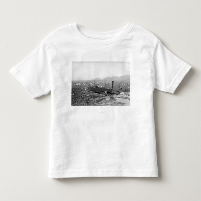 Springfield, OR Town View and Lumber Mills Toddler T-Shirt (Front)