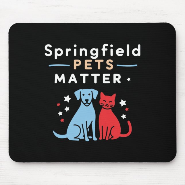Springfield Pets - Show Your Love For Pets Sticker Mouse Pad (Front)
