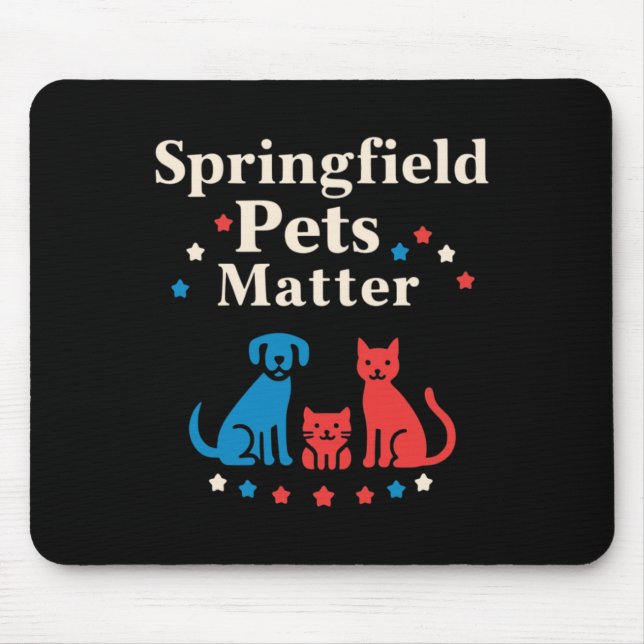 Springfield Pets - Show Your Love For Pets Sticker Mouse Pad (Front)