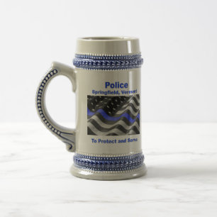 Springfield, Vermont. Police Beer Stein
